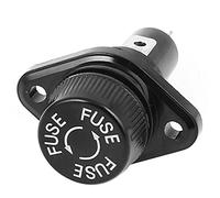 sourcing map AC 600V 30A 2 Terminal Panel Mounting 10 x 38mm Fuse Holder Socket
