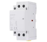 sourcing map AC Contactor 63A 2 Pole 2NO 110V Load and Lighting Circuit Control DIN Rail Mount