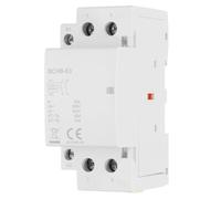 sourcing map AC Contactor 63A 2 Pole 2NO 230V Load and Lighting Circuit Control DIN Rail Mount