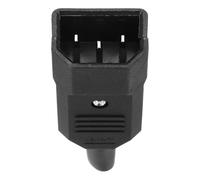 sourcing map AC110-250V 10A Male IEC320 C14 Power Socket Adapter Connector 3 Terminals Panel Mount 1 Pcs