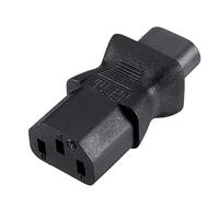 sourcing map AC125V 10A/AC250V 2.5A IEC320 Male C8 to Female C13 Power Socket Adapter for Cord Connecting