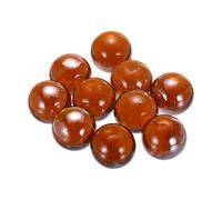 sourcing map Acrylic Beads,10pcs Round Acrylic Gemstone Brown 0.46lbs (0.98") Acrylic Marbles Pebbles for Vase Fillers Aquarium Decor DIY Craft