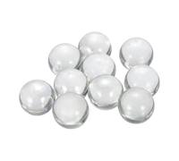 sourcing map Acrylic Beads,10pcs Round Acrylic Gemstone Clear 0.46lbs (0.98") Acrylic Marbles Pebbles for Vase Fillers Aquarium Decor DIY Craft