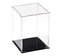 sourcing map Acrylic Clear Display Case Box Dustproof Protection Showcase Cube Collectibles Show Box 10x10x15cm