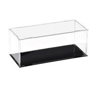 sourcing map Acrylic Clear Display Case Box Dustproof Protection Showcase Cube Collectibles Show Box 25x10x10cm