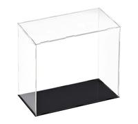 sourcing map Acrylic Clear Display Case Box Dustproof Protection Showcase Cube Collectibles Show Box 30x15x30cm