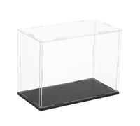 sourcing map Acrylic Clear Display Case for Collectibles Self-Assemble Display Boxes with Black Base Dustproof Countertop Storage Box for Collectibles Action Figures, 7.9 x 3.9 x 5.9 Inch