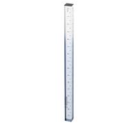 sourcing map Acrylic Clear Straight Rulers 15cm Metric Transparent Gradient Three-Dimensional Plastic Ruler Square Cube Measuring Tool for Classroom Office, Gray