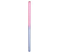sourcing map Acrylic Clear Straight Rulers 30cm Metric Transparent Gradient Three-Dimensional Plastic Ruler Square Cube Measuring Tool for Classroom Office, Blue-Pink