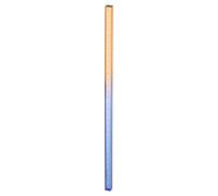 sourcing map Acrylic Clear Straight Rulers 30cm Metric Transparent Gradient Three-Dimensional Plastic Ruler Square Cube Measuring Tool for Classroom Office, Blue-Orange