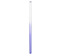 sourcing map Acrylic Clear Straight Rulers 30cm Metric Transparent Gradient Three-Dimensional Plastic Ruler Square Cube Measuring Tool for Classroom Office, Blue