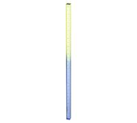 sourcing map Acrylic Clear Straight Rulers 30cm Metric Transparent Gradient Three-Dimensional Plastic Ruler Square Cube Measuring Tool for Classroom Office, Blue-Yellow