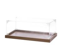 sourcing map Acrylic Display Case, 12"x6"x4" Clear Display Box Assemble Dustproof Storage Organizer Showcase for Collectibles Action Figures