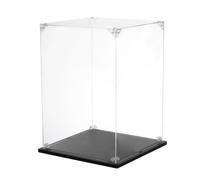 Sourcing Map Acrylic Display Case, 8''x10''x12'' Clear Box Assemble Dustproof Storage Organizer for Collectibles Action Figures