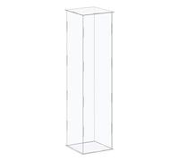sourcing map Acrylic Display Case Box Clear Dustproof Protection Showcase 11x11x41cm for Collectibles Display