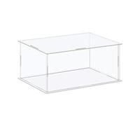 sourcing map Acrylic Display Case Box Clear Dustproof Protection Showcase 16x11x11cm for Collectibles Display