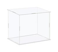 sourcing map Acrylic Display Case Box Clear Dustproof Protection Showcase 16x11x16cm for Collectibles Display