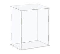 sourcing map Acrylic Display Case Box Clear Dustproof Protection Showcase 16x11x21cm for Collectibles Display