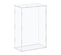 sourcing map Acrylic Display Case Box Clear Dustproof Protection Showcase 21x11x31cm for Collectibles Display