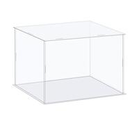 sourcing map Acrylic Display Case Box Clear Dustproof Protection Showcase 21x16x11cm for Collectibles Display