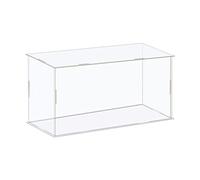 sourcing map Acrylic Display Case Box Clear Dustproof Protection Showcase 26x11x16cm for Collectibles Display