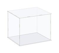 sourcing map Acrylic Display Case Box Clear Dustproof Protection Showcase 26x21x21cm for Collectibles Display