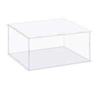 sourcing map Acrylic Display Case Box Clear Dustproof Protection Showcase 31x26x16cm for Collectibles Display