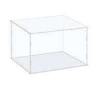 sourcing map Acrylic Display Case Box Clear Dustproof Protection Showcase 31x26x21cm for Collectibles Display