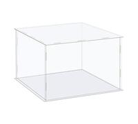 sourcing map Acrylic Display Case Box Clear Dustproof Protection Showcase 31x31x21cm for Collectibles Display