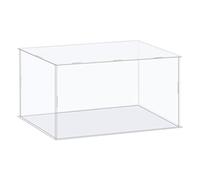 sourcing map Acrylic Display Case Box Clear Dustproof Protection Showcase 36x16x11cm for Collectibles Display