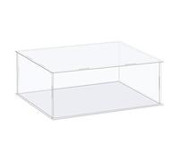 sourcing map Acrylic Display Case Box Clear Dustproof Protection Showcase 36x21x11cm for Collectibles Display
