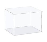 sourcing map Acrylic Display Case Box Clear Dustproof Protection Showcase 36x21x21cm for Collectibles Display
