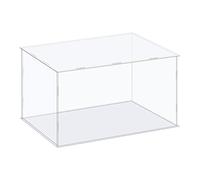 sourcing map Acrylic Display Case Box Clear Dustproof Protection Showcase 36x26x21cm for Collectibles Display