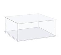 sourcing map Acrylic Display Case Box Clear Dustproof Protection Showcase 36x31x16cm for Collectibles Display