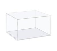 sourcing map Acrylic Display Case Box Clear Dustproof Protection Showcase 36x31x21cm for Collectibles Display