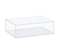 sourcing map Acrylic Display Case Box Clear Dustproof Protection Showcase 41x21x11cm for Collectibles Display