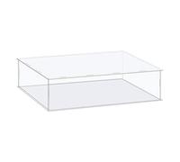 sourcing map Acrylic Display Case Box Clear Dustproof Protection Showcase 41x26x11cm for Collectibles Display
