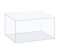 sourcing map Acrylic Display Case Box Clear Dustproof Protection Showcase 41x26x21cm for Collectibles Display