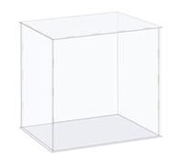 sourcing map Acrylic Display Case Box Clear Dustproof Protection Showcase 41x31x36cm for Collectibles Display