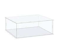sourcing map Acrylic Display Case Box Clear Dustproof Protection Showcase 41x36x16cm for Collectibles Display