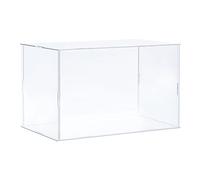 sourcing map Acrylic Display Case Plastic Box Clear Assemble Dustproof Showcase 10.2x6.3x6.1 Inch for Collectibles Items