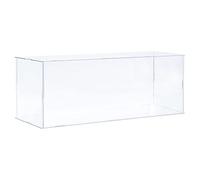 sourcing map Acrylic Display Case Plastic Box Clear Assemble Dustproof Showcase 16x6.3x6.1 Inch for Collectibles Items
