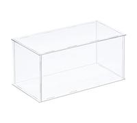 sourcing map Acrylic Display Case Plastic Box Clear Assemble Dustproof Showcase 16x8.3x8 Inch for Collectibles Items