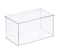 sourcing map Acrylic Display Case Plastic Box Clear Assemble Dustproof Showcase 21x11x10.5cm for Collectibles Items