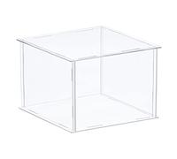 sourcing map Acrylic Display Case Plastic Box Clear Assemble Dustproof Showcase 26x26x15.5cm for Collectibles Items