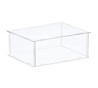 sourcing map Acrylic Display Case Plastic Box Clear Assemble Dustproof Showcase 31x26x10.5cm for Collectibles Items