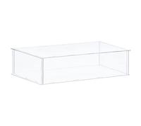 sourcing map Acrylic Display Case Plastic Box Clear Assemble Dustproof Showcase 41x31x10.5cm for Collectibles Items