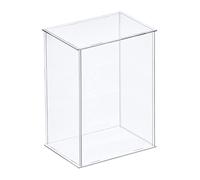 sourcing map Acrylic Display Case Plastic Box Clear Assemble Dustproof Showcase 6.3x4.3x8 Inch for Collectibles Items
