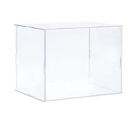 sourcing map Acrylic Display Case Plastic Box Clear Assemble Dustproof Showcase 8.3x6.3x6.1 Inch for Collectibles Items