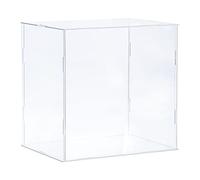 sourcing map Acrylic Display Case Plastic Box Clear Assemble Dustproof Showcase 8.3x6.3x8 Inch for Collectibles Items